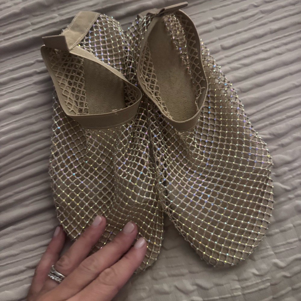 NWOT Mesh Gold Flats🩷 - Picture 6 of 6